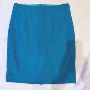 Elegant Green Women's Wool Skirt
